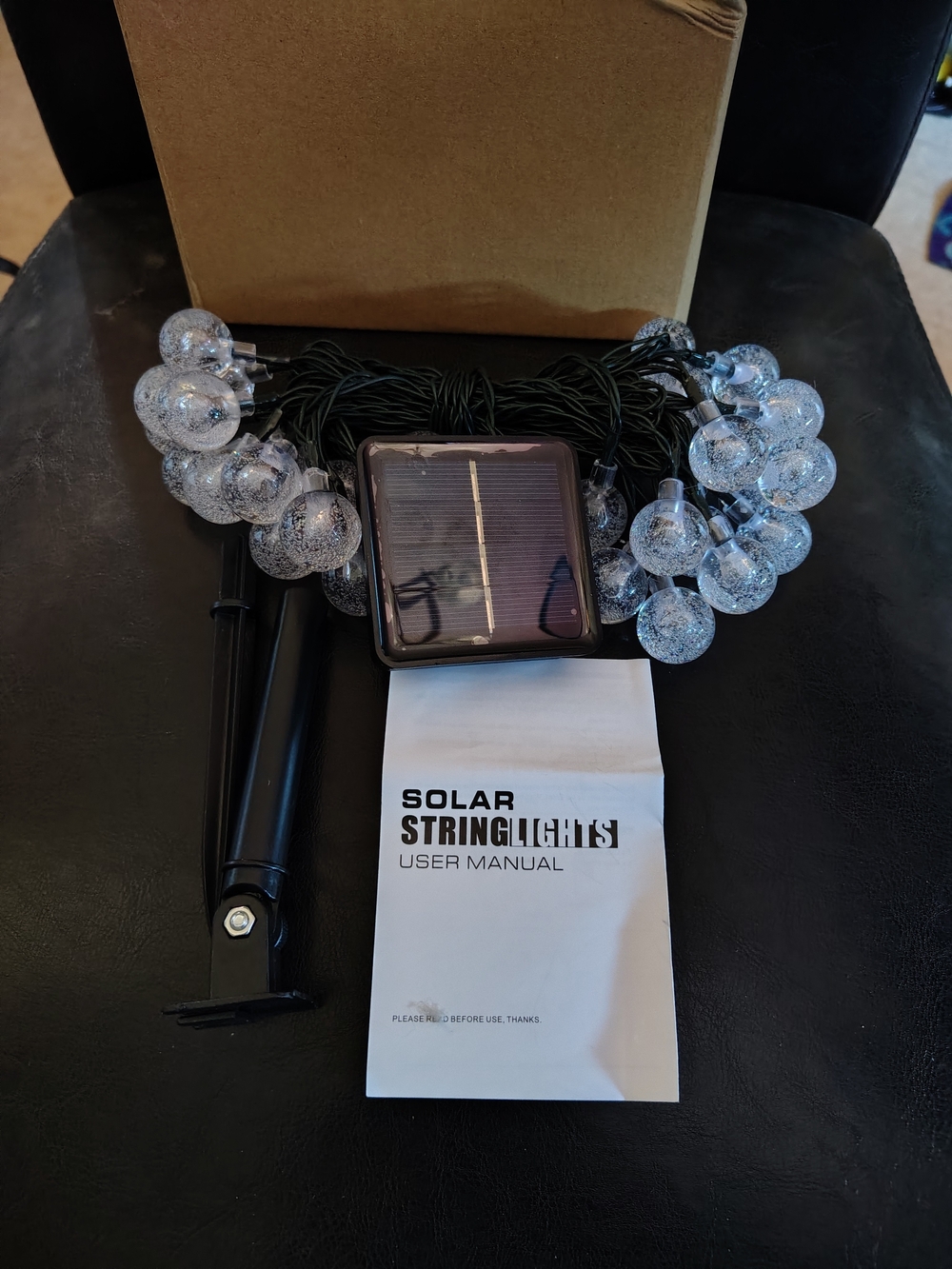 NEW Solar Powered Outdoor String Lights 30 Globes